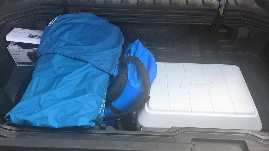 2017 Honda Ridgeline with tent accessory