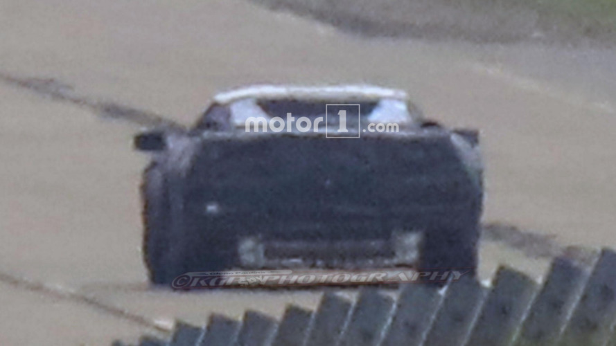 Mid-engine Corvette prototype spy photo