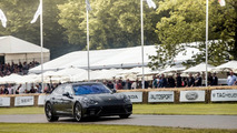 Patrick Dempsey au volant d'un prototype de Porsche Panamera Turbo à Goodwood