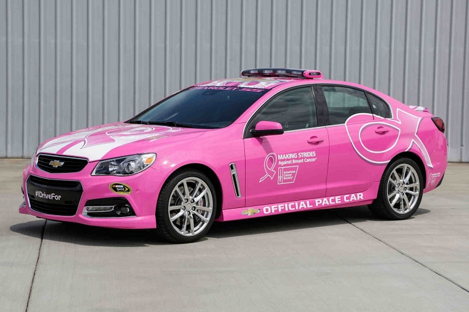 Chevrolet SS Goes Pink at NASCAR to Fight Breast Cancer
