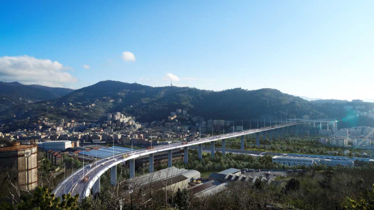 rendering nuovo ponte genova