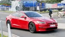 Tesla Model S Plaid spied at the Nurburgring