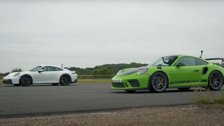 Drag Race 911 GT3 Vs GT3 RS, Duel Porsche Baru Vs Lama
