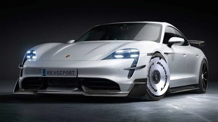 These Porsche Taycan aero kits from RevoZport make the EV look brilliant