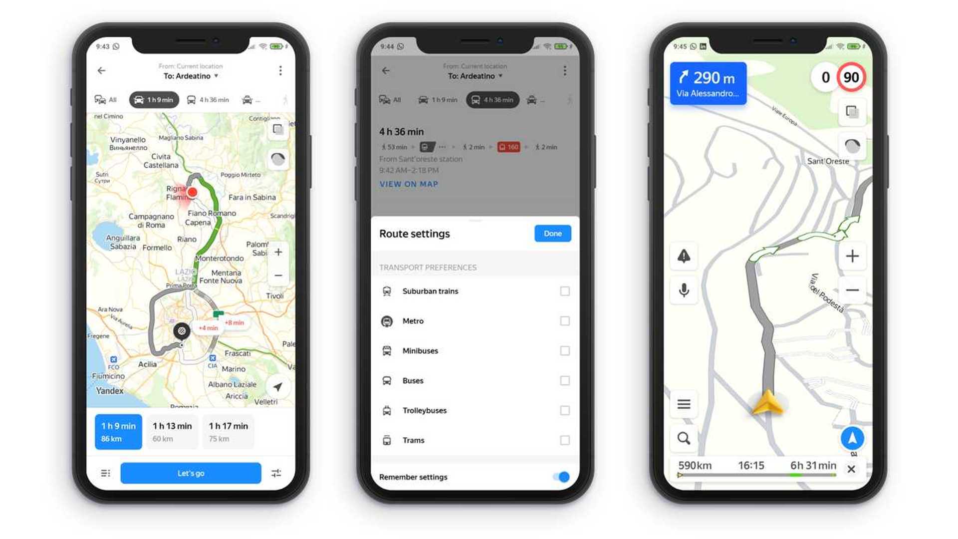 Foto app di navigazione Yandex.Maps | Motor1.com Foto
