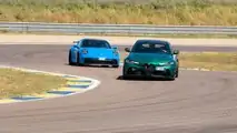 Porsche 911 GT3 (992) e Alfa Romeo Giulia GTAm - Prova su strada e in pista