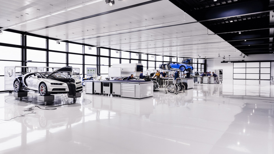 2017 Bugatti Chiron production at Molsheim factory