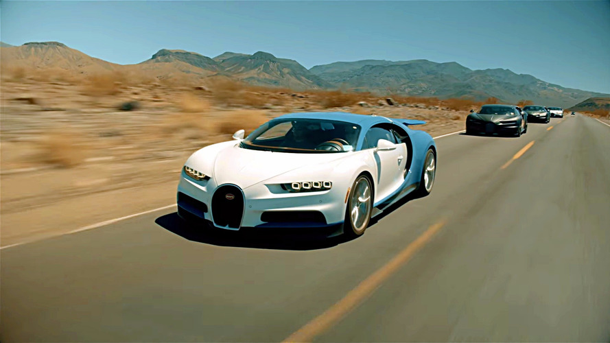 Bugatti Chiron desert testing