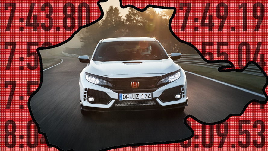 El Honda Civic Type R 'machaca' a estos 10 coches en Nürburgring