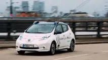 Nissan Leaf autonomous testing in London