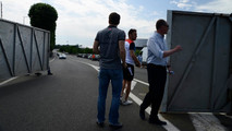 Préparation du circuit des 24 Heures du Mans