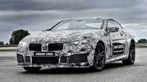 BMW M8 camouflaged prototype