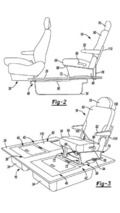 Chrysler Stow 'n Go seat patent photo