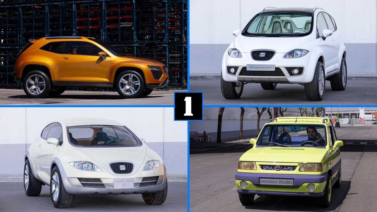Seats SUVs und SUV-Designstudien (Collage)