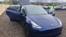 Tesla Model Y images production spec