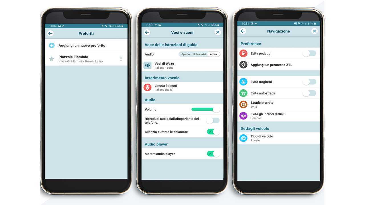 Waze 3 telefoni