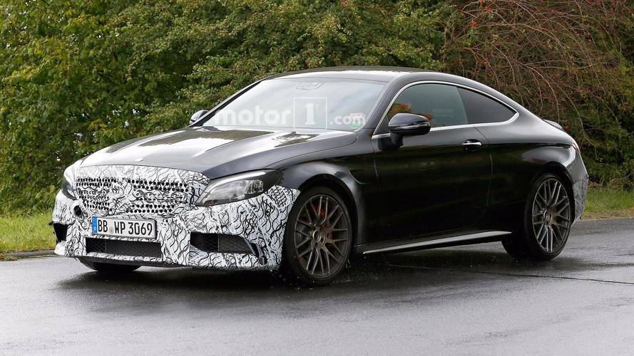 Mercedes-AMG C63 Coupe Refresh Spy Shot
