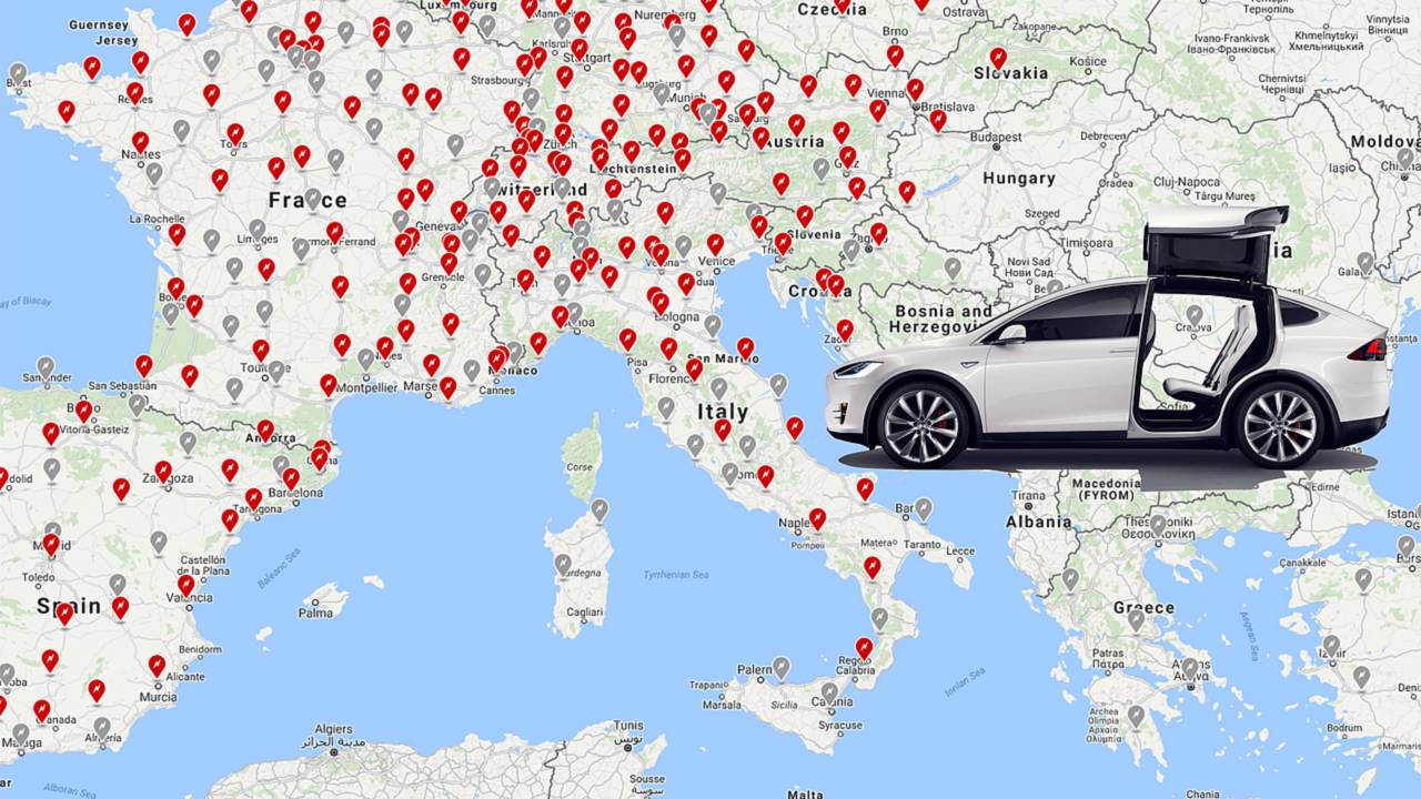 Tesla Supercharger in Italia