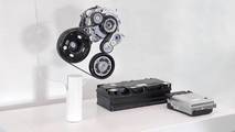 VW 48-V belt-integrated starter generator, 48-V battery and DC/DC converter