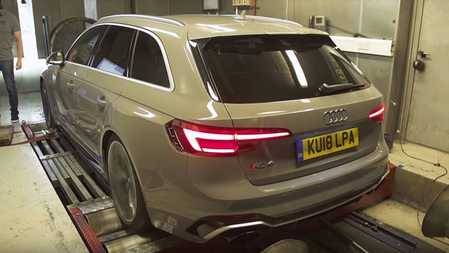 Audi RS4 Avant on dyno