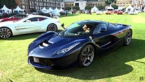 Nick Mason LaFerrari Blu Pozzi at London Concours