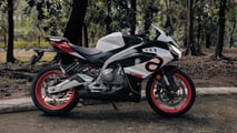 The Aprilia RS 457's styling is unmistakably Aprilia.