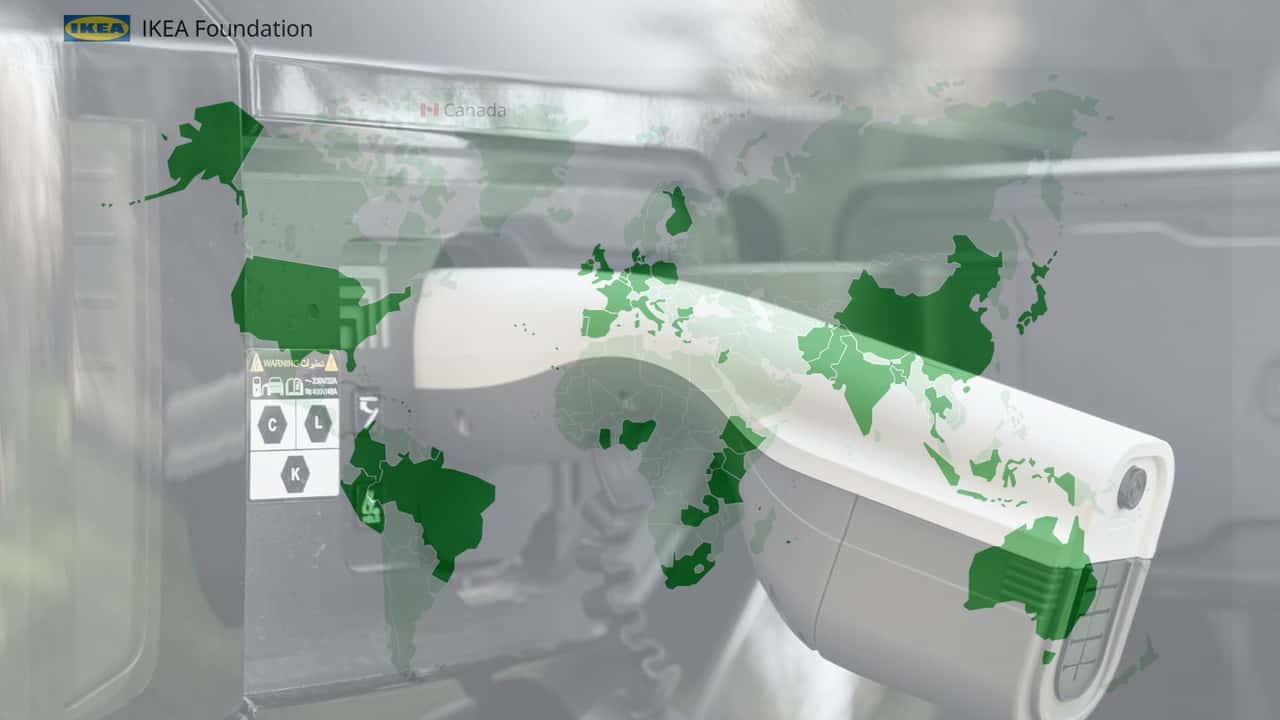 IKEA finanzia l'auto elettrica nel mondo con la sua Fondazione