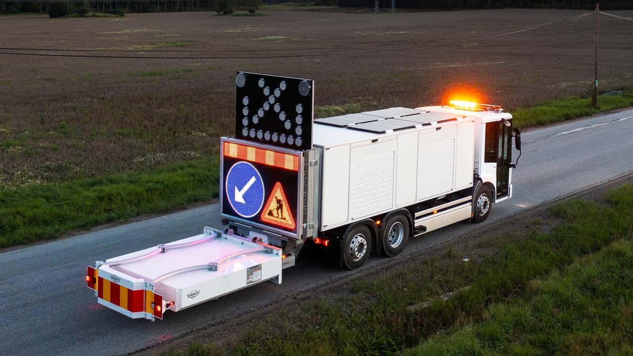 Il Mercedes eEconic utilizzato in Svezia 