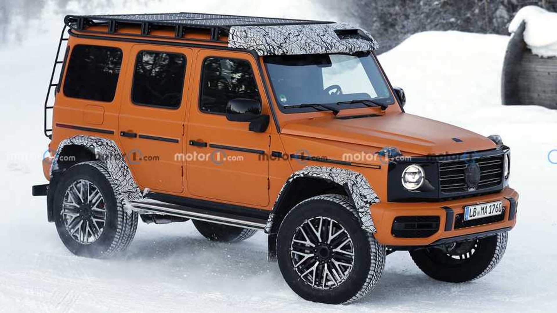Mercedes G Klasse 4x4 Quadrat 22 Fast Ungetarnt Erwischt