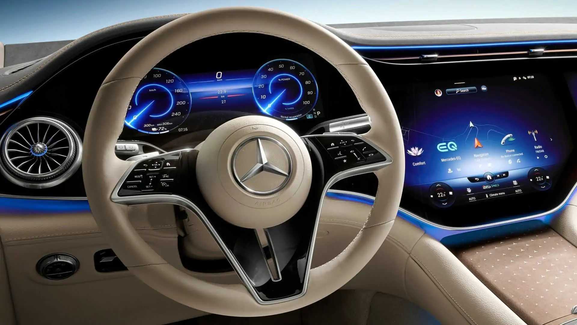 2023 Mercedes-Benz EQS SUV Interior Unveiled With Up To Seven Seats