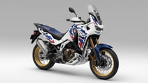 2024 Africa Twin Adventure Sports ES DCT - Studio - Pearl White - Front Right Angle View