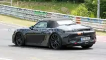 Porsche Boxster EV interior spy photos