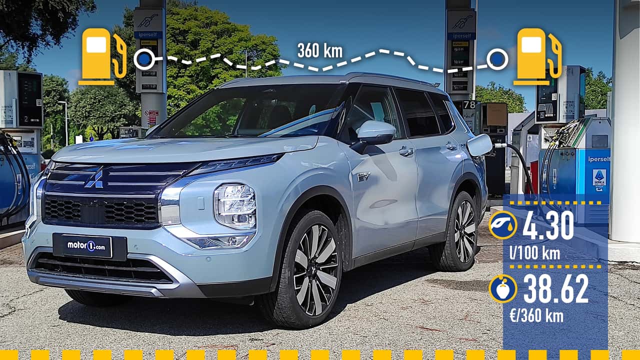 Mitsubishi Outlander ibrida plug-in (2026), la prova dei consumi reali