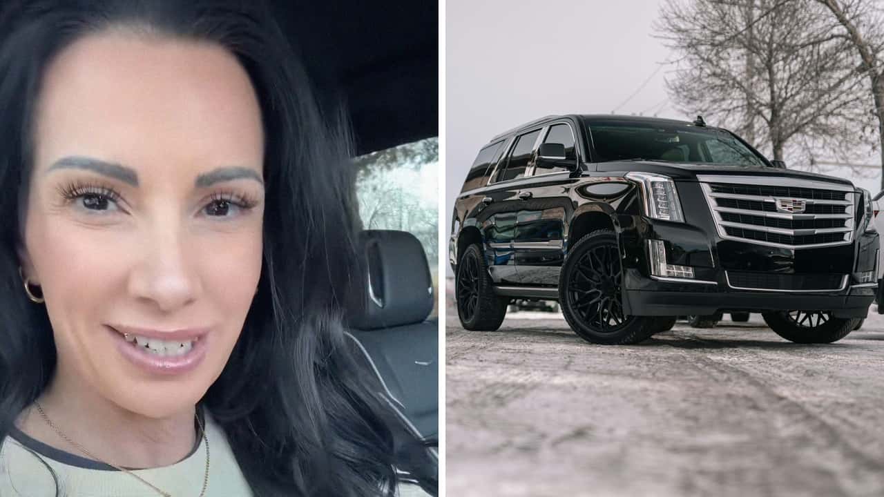 Woman takes Escalade for a spin
