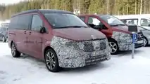 Mercedes V-Class facelift spy photos