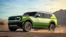 Rendering del SUV elettrico Scout
