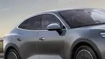 Porsche Cayenne Coupé elettrica (2025), il render di Motor1.com