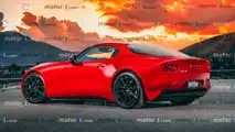 Rendering nuova sportiva Mazda, con motore rotativo