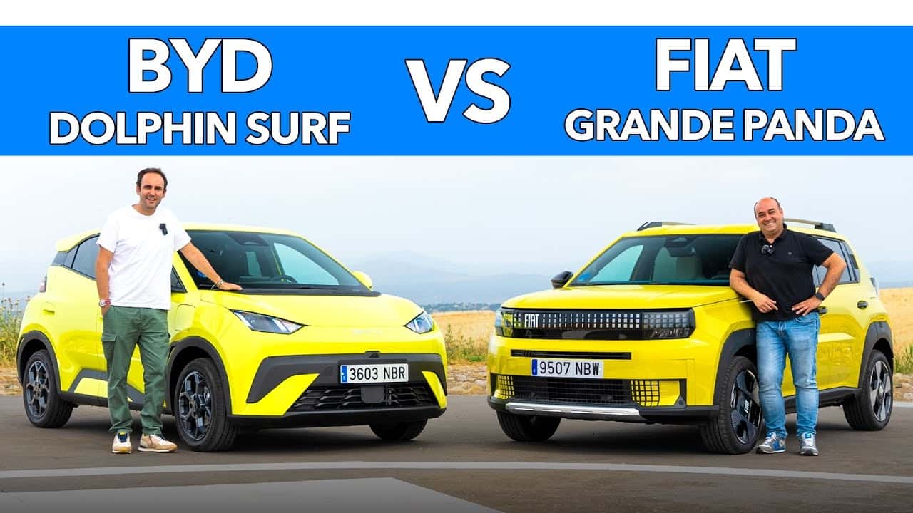 BYD Dolphin Surf 2025 frente a Fiat Grande Panda