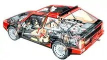 Lancia Delta S4 Stradale 1985 - La meccanica