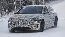 Audi A6 E-Tron Front View Spy Photo