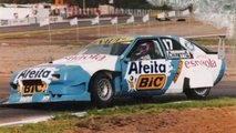 Toto Etchegaray corriendo con so Coupé Fuego en TC-2000. Ese auto luego sería la bae del auto homenaje a Guerra