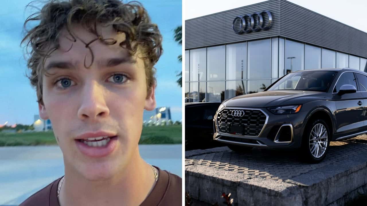 Man goes to scope the new Audis.