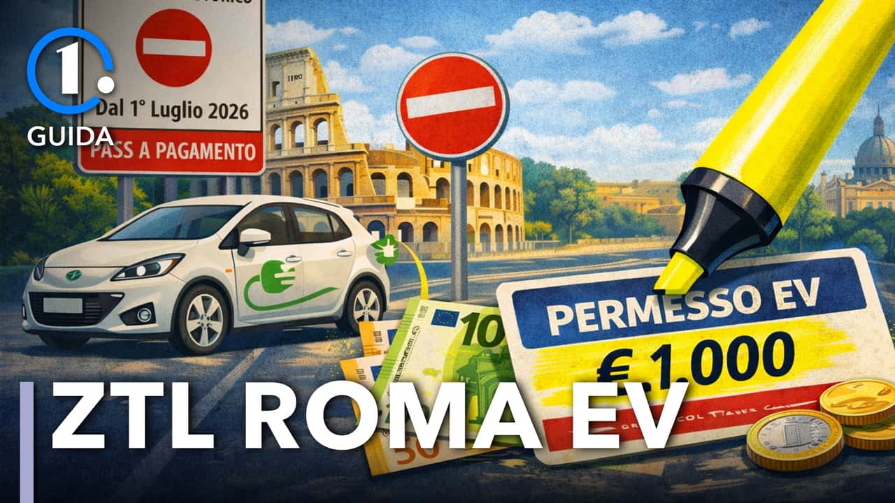 Pass ZTL Roma auto elettriche 2026: costi, fasce e casi tipo