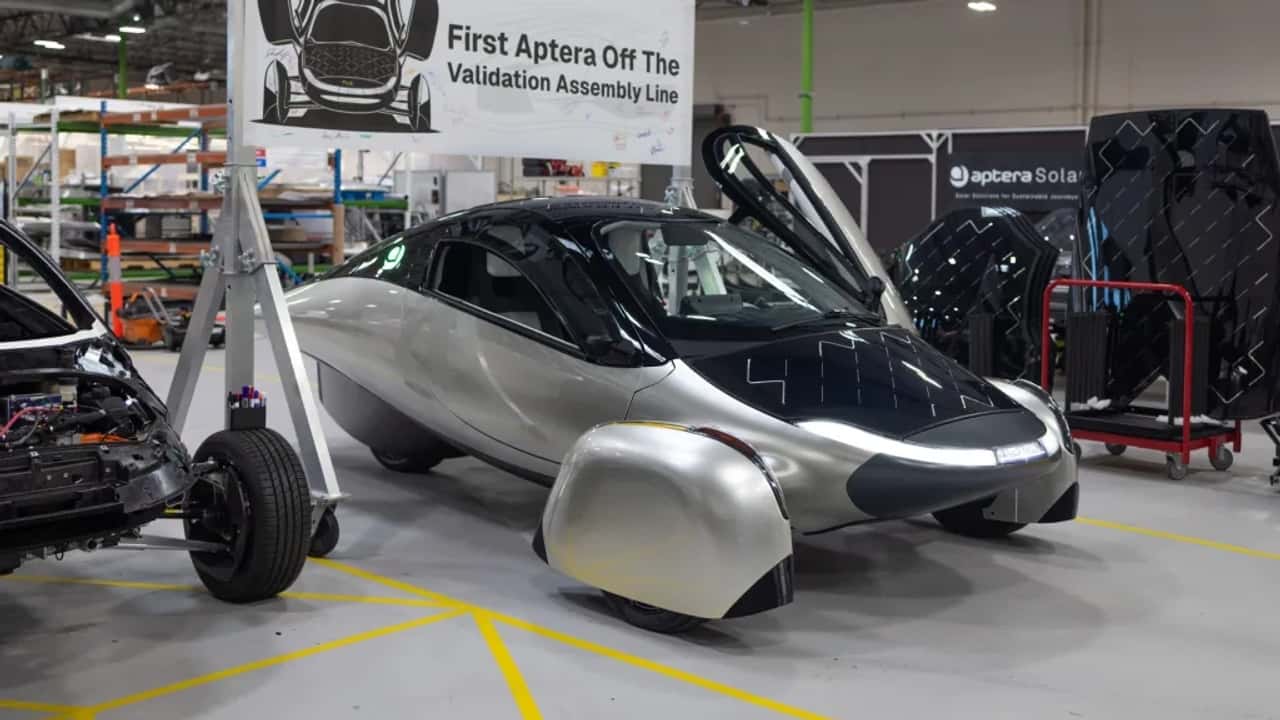 In produzione il veicolo elettrico solare Aptera
