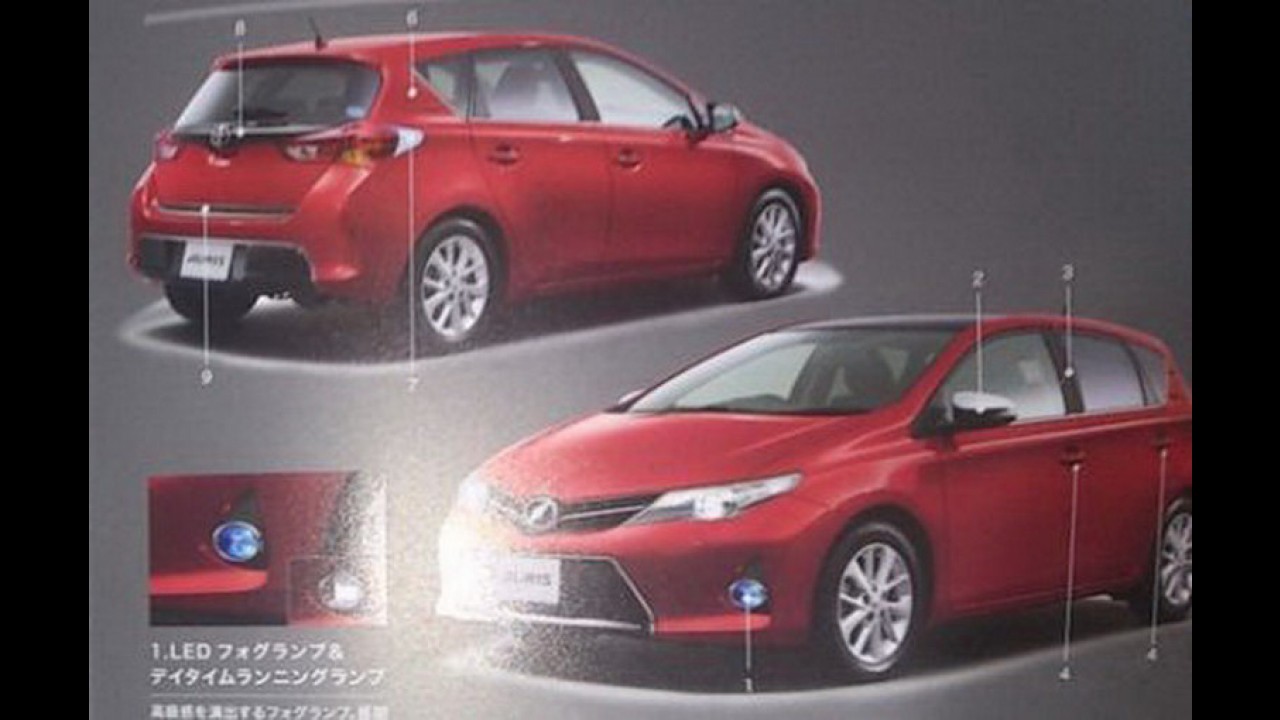 Toyota Auris 2013: Vazam primeiras imagens da nova geração do hatchback japonês