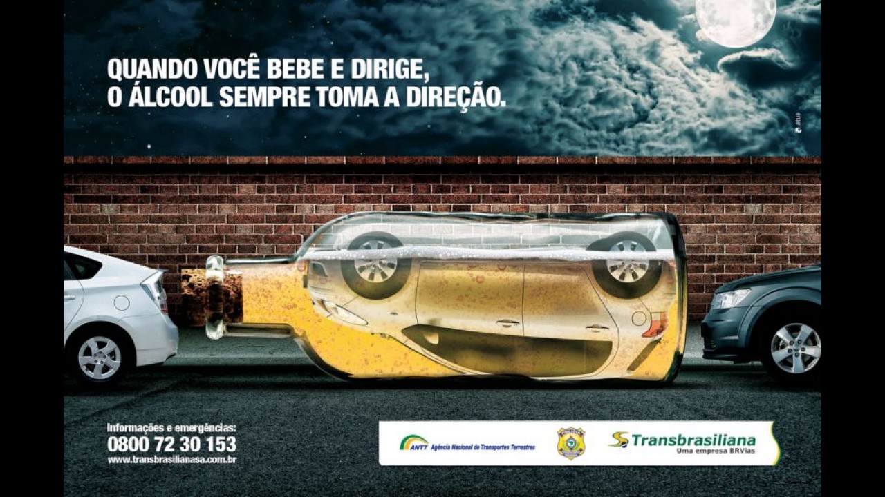 Galeria: beber e dirigir causa 26% mais mortes no Reino Unido; veja campanhas contra a prática