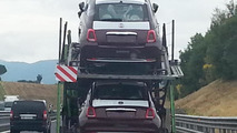 Fiat 500 facelift spy photo / alvolante.it