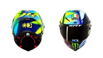 Valentino Rossi: AGV Soleluna 2021 Helmet - Back and Front