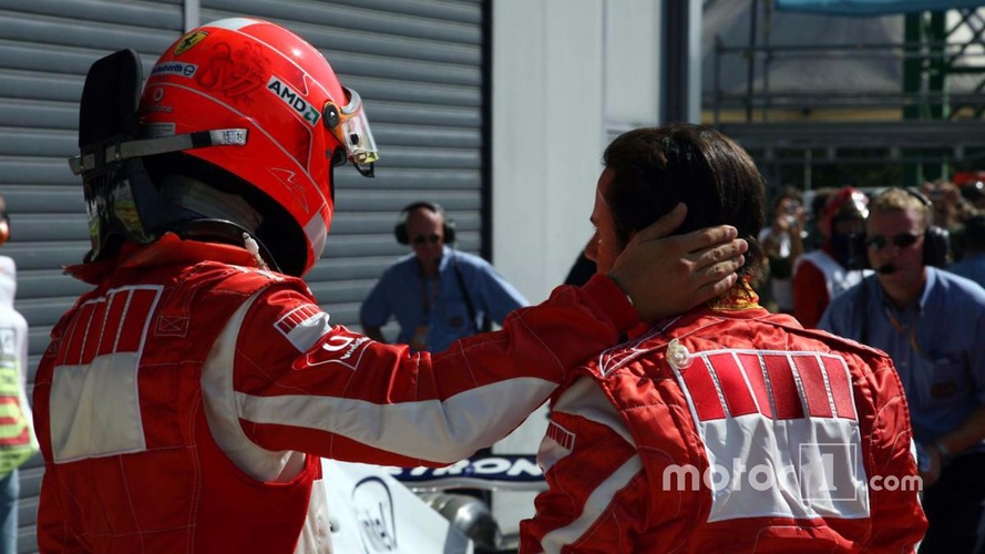 Michael Schumacher and Felipe Massa